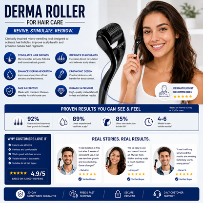Derma Roller for hair Care